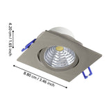 Kamarne LED Downlight 8.8 x 8.8cm - Satin Nickel