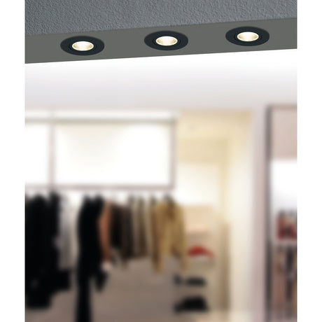 Kamarne LED Downlight 8.8cm Cool White - Black