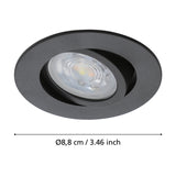 Kamarne Smart Colour Changing LED Downlight - Black