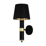 Kangos Wall Light - Matt Black & Polished Brass