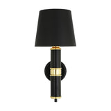 Kangos Wall Light - Matt Black & Polished Brass