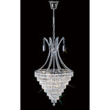 Kanya 40cm 8 Light Crystal Chandelier - Polished Chrome