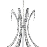 Kanya 62cm 10 Light Crystal Chandelier - Polished Chrome