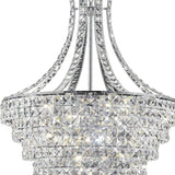Kanya 62cm 10 Light Crystal Chandelier - Polished Chrome
