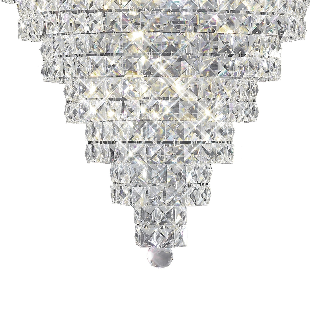 Kanya 62cm 10 Light Crystal Chandelier - Polished Chrome
