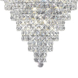 Kanya 62cm 10 Light Crystal Chandelier - Polished Chrome