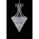 Kanya 62cm 10 Light Crystal Chandelier - Polished Chrome