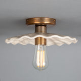Kapok Ceramic Ceiling Light - Marbled