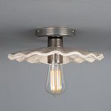 Kapok Ceramic Ceiling Light - Marbled