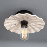 Kapok Ceramic Ceiling Light - Marbled