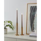 Kavieng LED Candle Set of 2 - Taupe