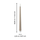 Kavieng LED Candle Set of 2 - Taupe