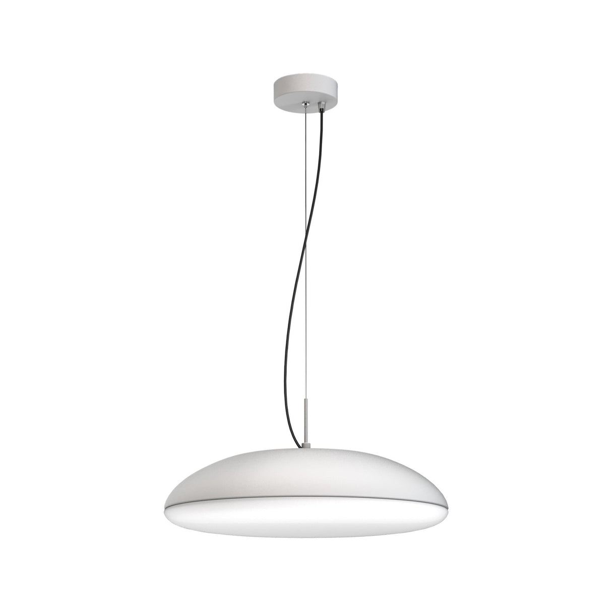 Kazz Large Round 6 Light Pendant Light - White
