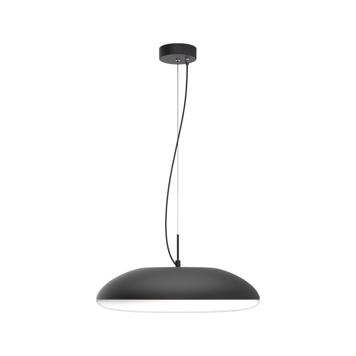 Kazz Large Round 6 Light Pendant Light - Black