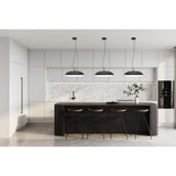 Kazz Large Round 6 Light Pendant Light - Black