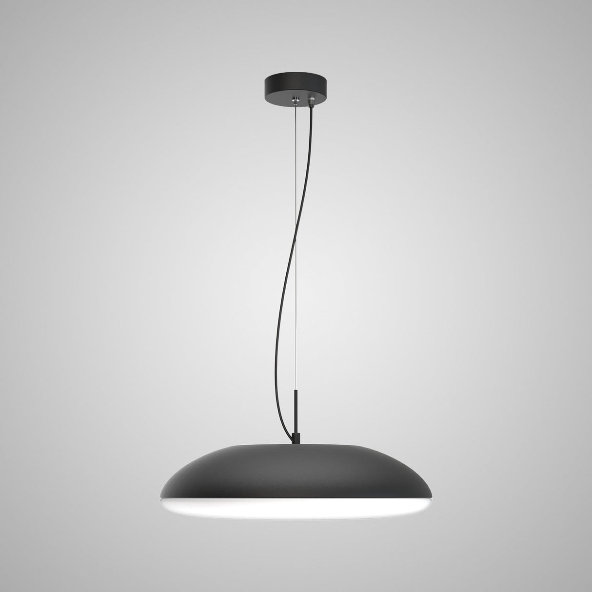 Kazz Large Round 6 Light Pendant Light - Black