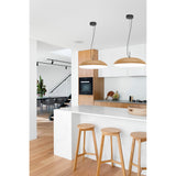 Kazz Large Round 6 Light Pendant Light - Brown