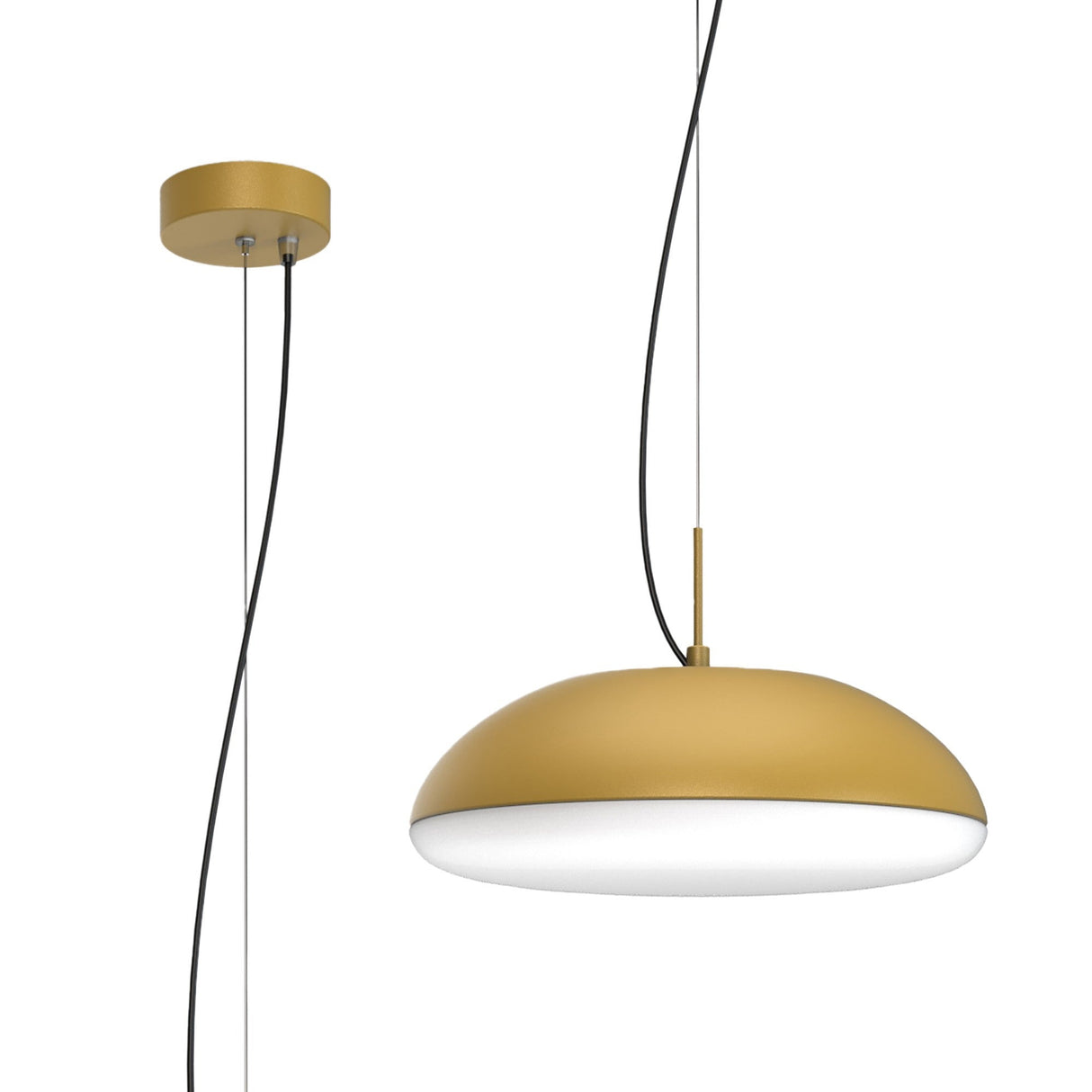 Kazz Small Round 4 Light Pendant Light - Gold
