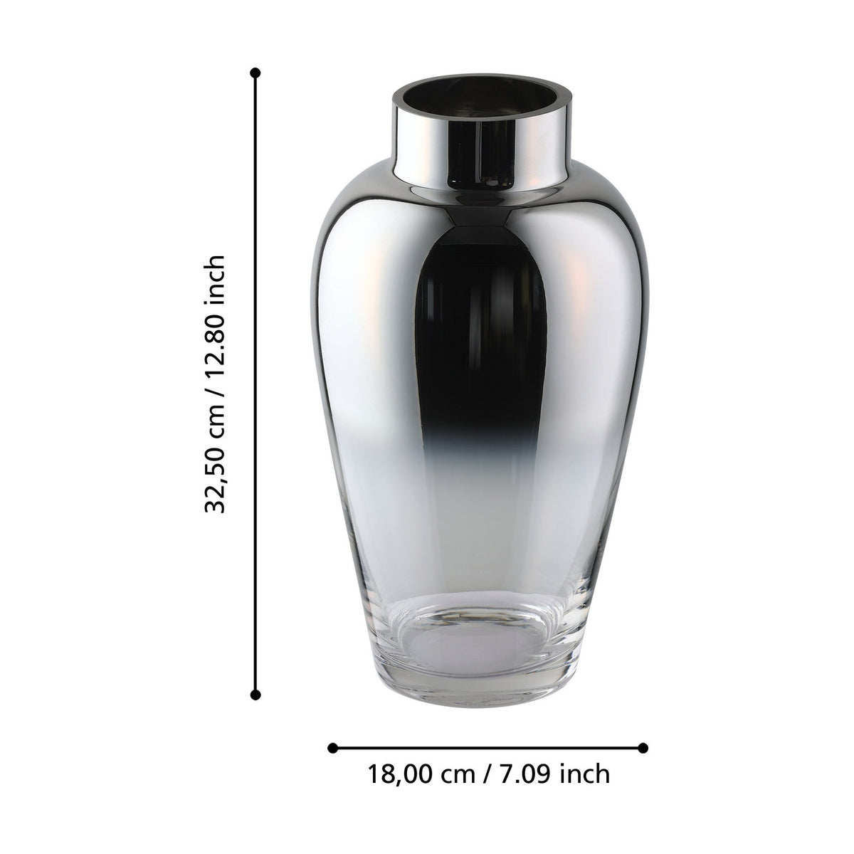 Kenyasi Glass Vase 32.5cm