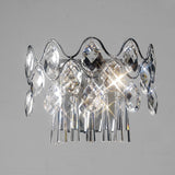 Kenzie 3 Light Crystal Wall Light With Switch - Chrome