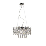 Kenzie 49cm 10 Light Crystal Suspension Light - Polished Chrome
