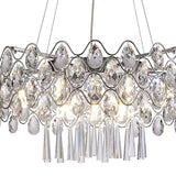 Kenzie 66cm G9 16 Light Crystal Suspension Light - Polished Chrome