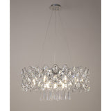 Kenzie 66cm G9 16 Light Crystal Suspension Light - Polished Chrome