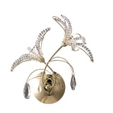 Kenzo 2 Light Crystal Wall Light With Switch - Gold