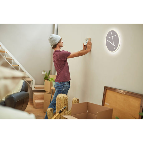 Kenzo LED Flush Ceiling Light 4000K 30W - Sand White