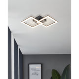 Kermora LED Panel Light Warm White - Black