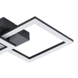 Kermora LED Panel Light Warm White - Black