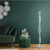 Keselle LED Floor Lamp - Chrome