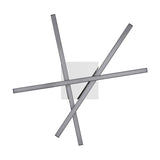 Keselle LED Flush Ceiling Light 50cm - Chrome