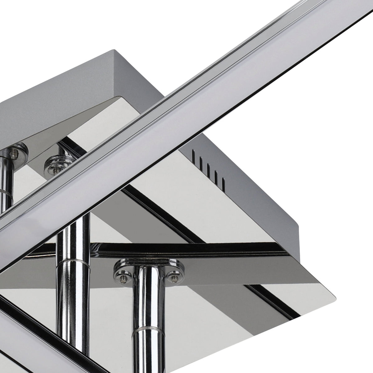 Keselle LED Flush Ceiling Light 50cm - Chrome