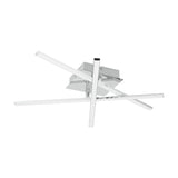 Keselle LED Flush Ceiling Light 50cm - Chrome