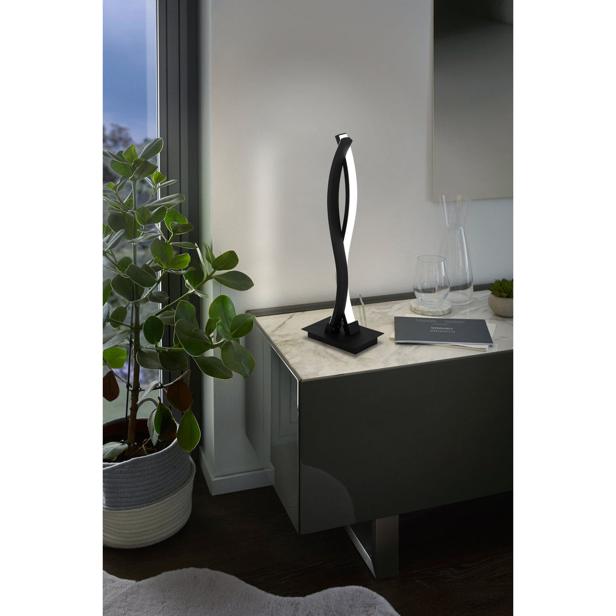 Keselle LED Table Lamp - Black