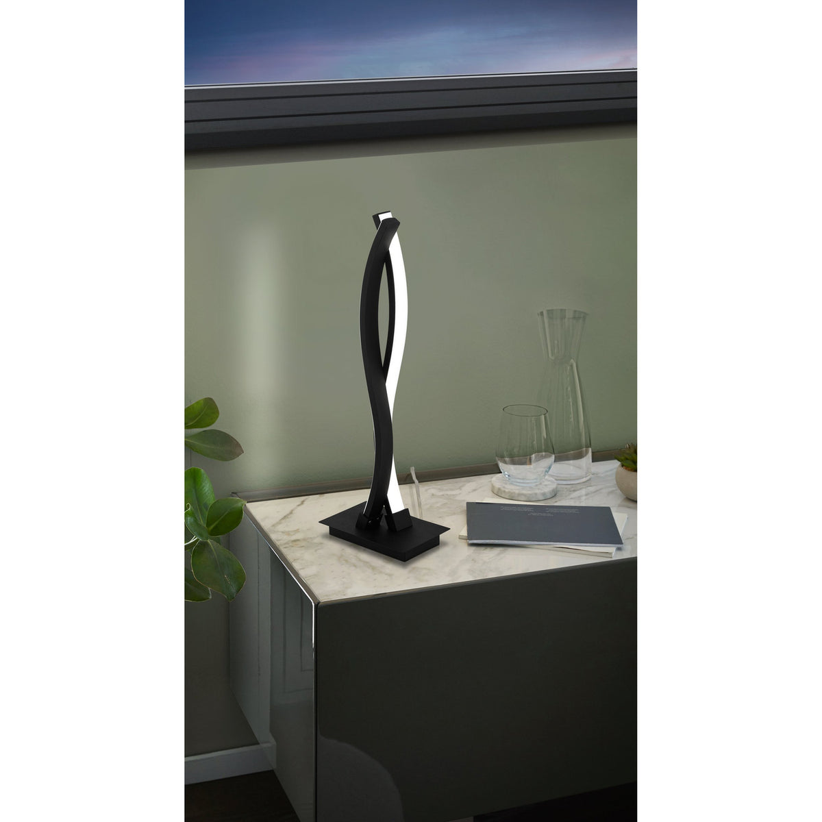 Keselle LED Table Lamp - Black