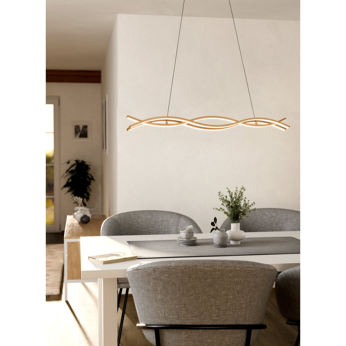 Keselle Pendant Light - Light Brown