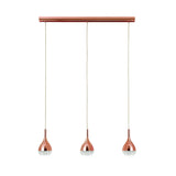 Khalifa 3 Light Bar Pendant Light - Copper