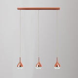 Khalifa 3 Light Bar Pendant Light - Copper