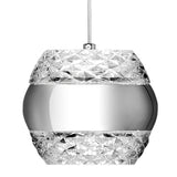 Khalifa 5 Light LED Glass Cluster Pendant Light - Polished Chrome