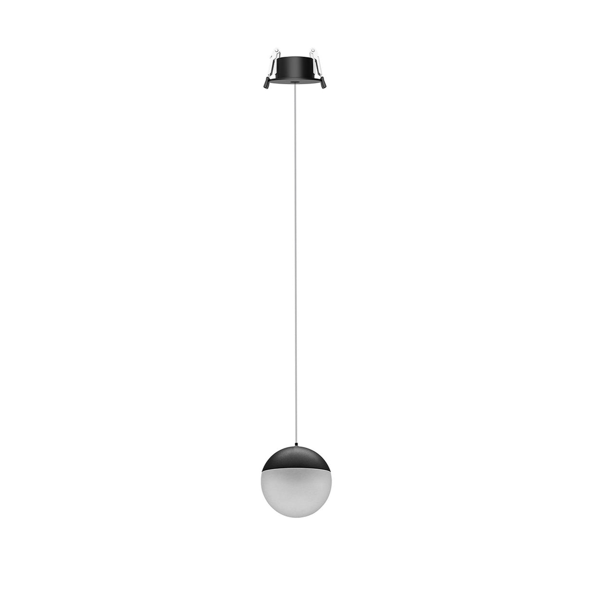 Kilda 9.5cm Recessed LED Pendant Light 10W 3000K - Black