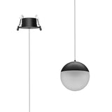 Kilda 9.5cm Recessed LED Pendant Light 10W 3000K - Black