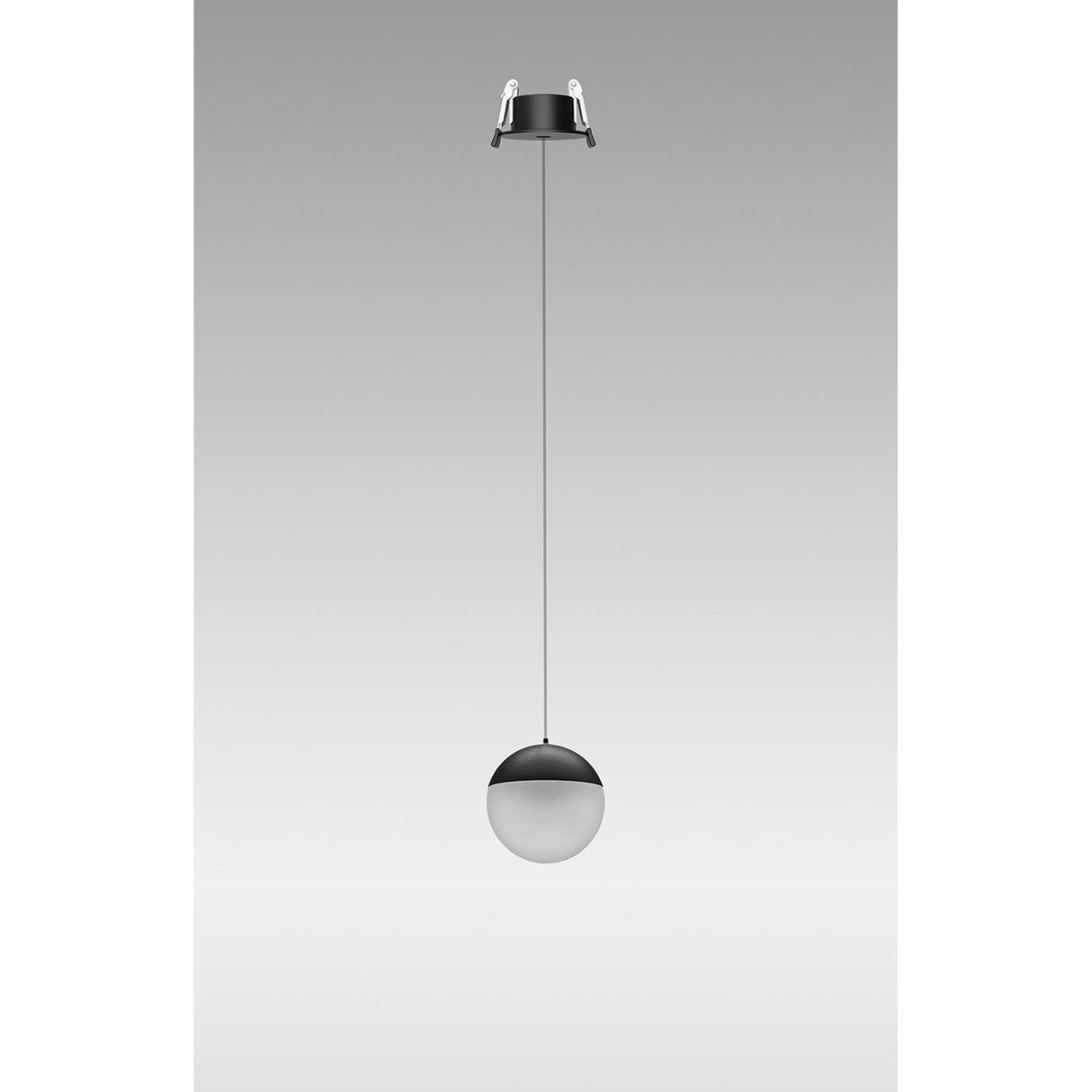 Kilda 9.5cm Recessed LED Pendant Light 10W 3000K - Black