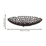 Kimitsu Decorative Bowl 45cm - Brown