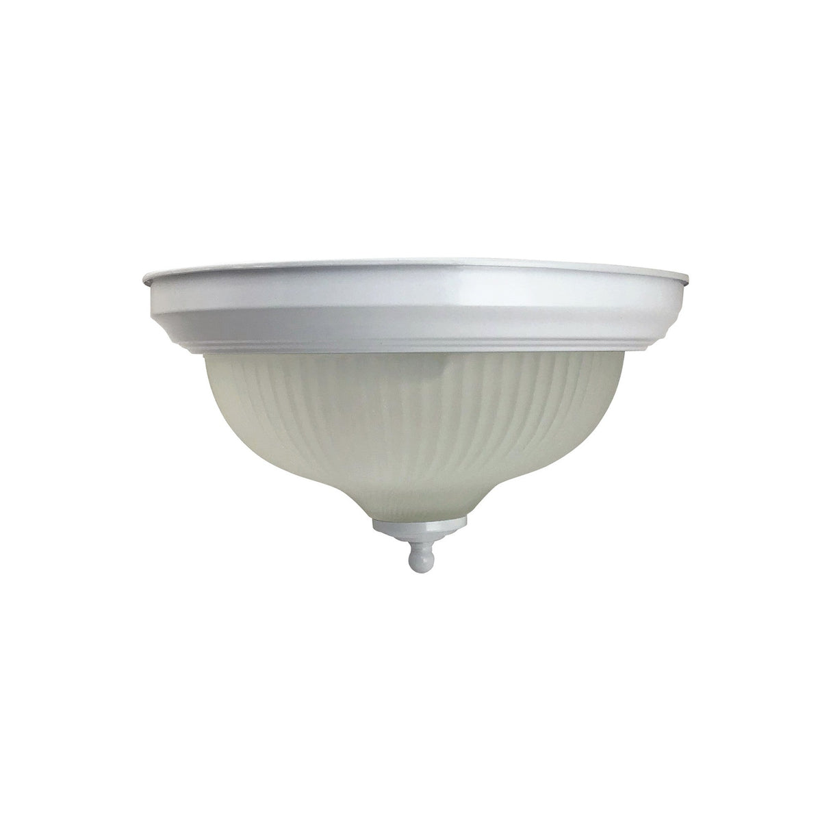 Fia 2 Light Flush Ceiling Light - White