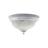 Fia 2 Light Flush Ceiling Light - White