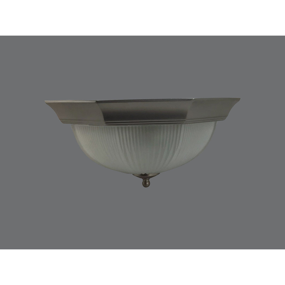 Fia 2 Light Flush Ceiling Light - Nickel