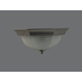 Fia 2 Light Flush Ceiling Light - Nickel