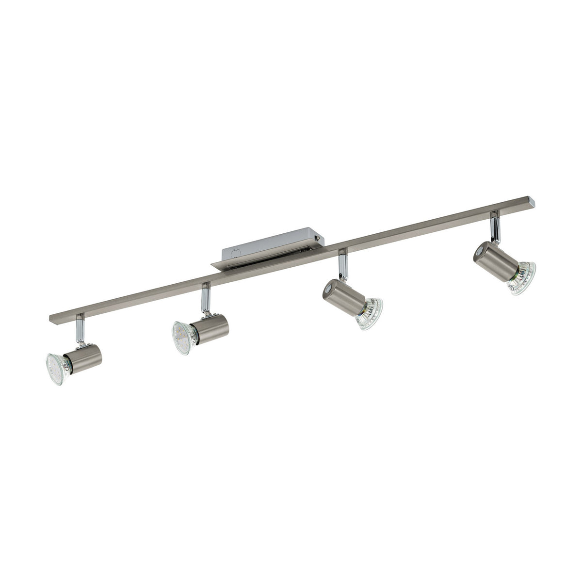 Kirmarne 4 Light Spotlight Bar - Satin Nickel & Chrome